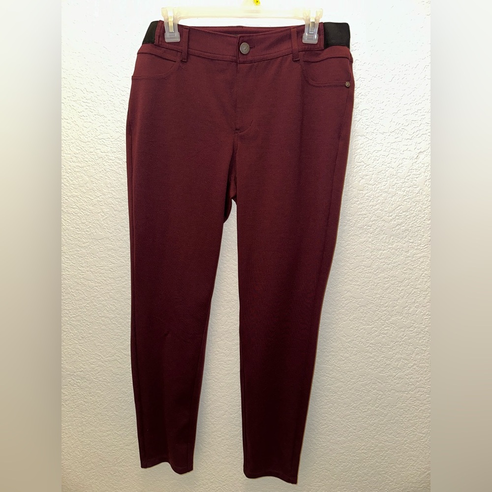 Simply Vera Vera Wang Burgundy Stretch Skinny Pants